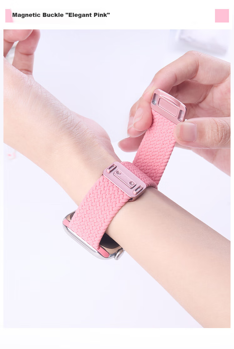 Ремешок MSSM для Apple Watch Series 11/10/9/SE3/Ultra3, нейлоновый, с магнитной застежкой, Космический серый, 38/40/41/42 мм