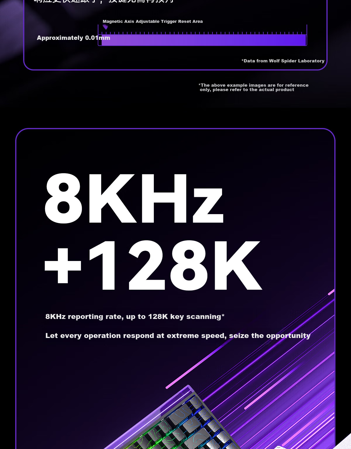 Магнитная механическая клавиатура AULA HERO 68HE, игровая, проводная, RGB подсветка, розовый