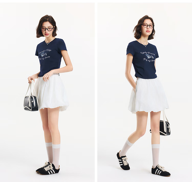 Женская футболка Semir с коротким рукавом, с принтом "милый пёс", летняя коллекция 2025, приталенный силуэт