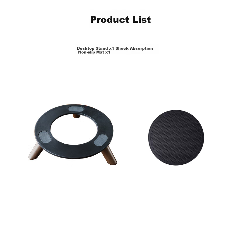 Подставка для акустических систем Qiye Desktop Stand Base, совместимая с Harman Kardon Aura Studio 3/4, Crystal 4, деревянная, настольная, с антискользящей и амортизирующей накладкой