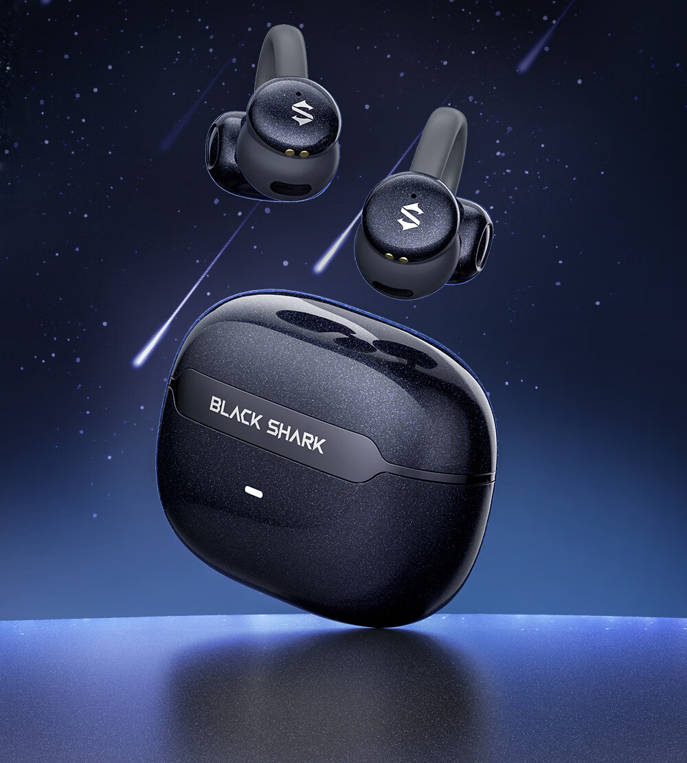 Беспроводные наушники Blackshark Fengming Ear Clip, Bluetooth 5.4, с шумоподавлением, спортивные, для бега, для Huawei, Xiaomi, Apple iPhone 17, серебристые