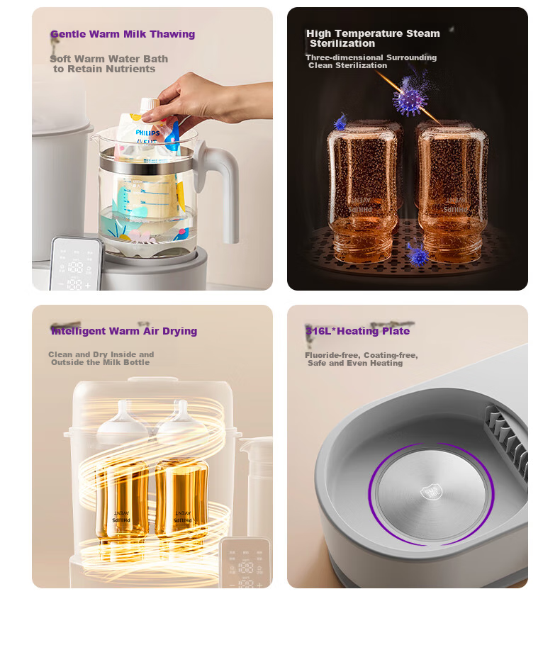 Philips AVENT Многофункциональный стерилизатор-подогреватель бутылочек, с функцией сушки и приготовления смеси