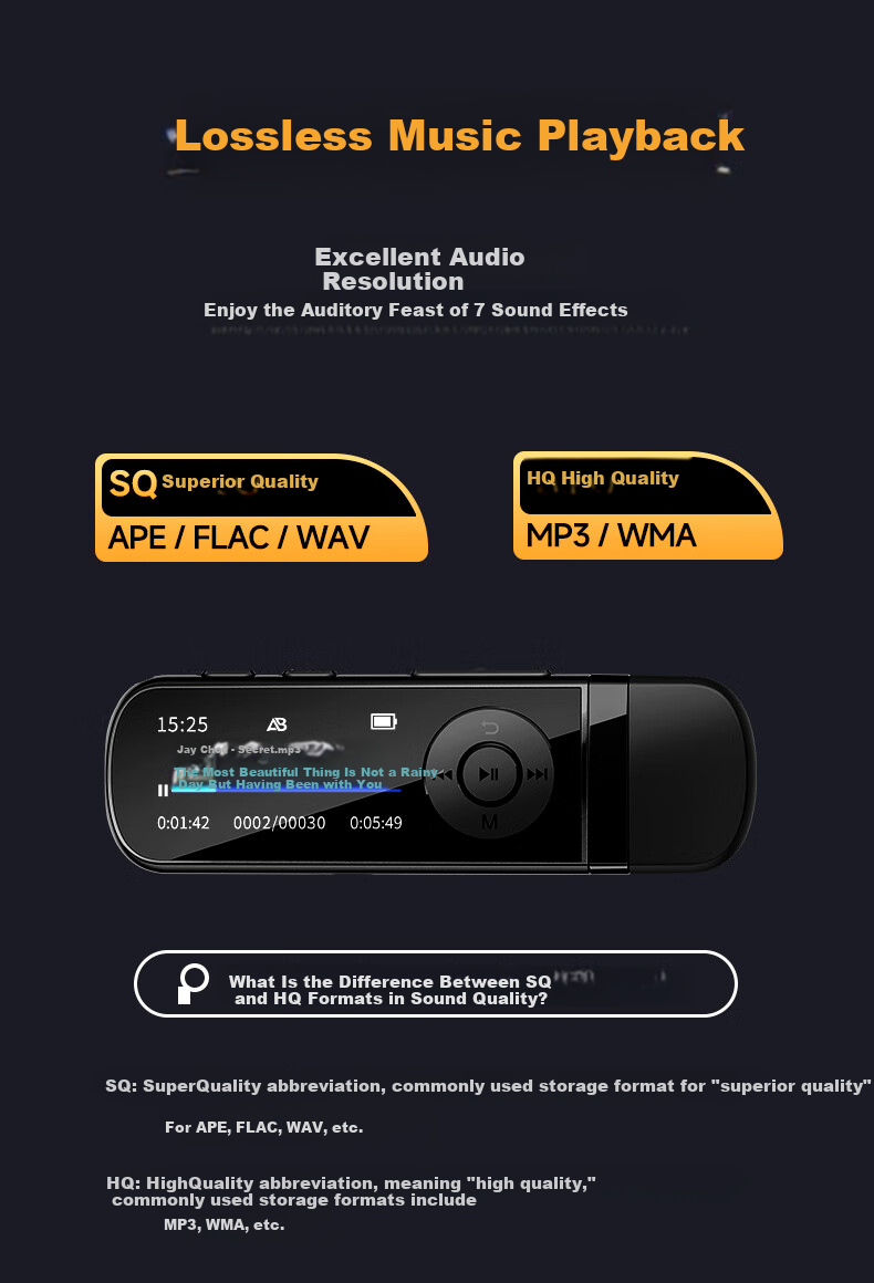Портативный MP3-плеер Aigo MP3-100, 128 ГБ, Bluetooth, для студентов, для обучения английскому языку, для спорта, с функцией записи, в стиле USB-флешки с портом USB-C