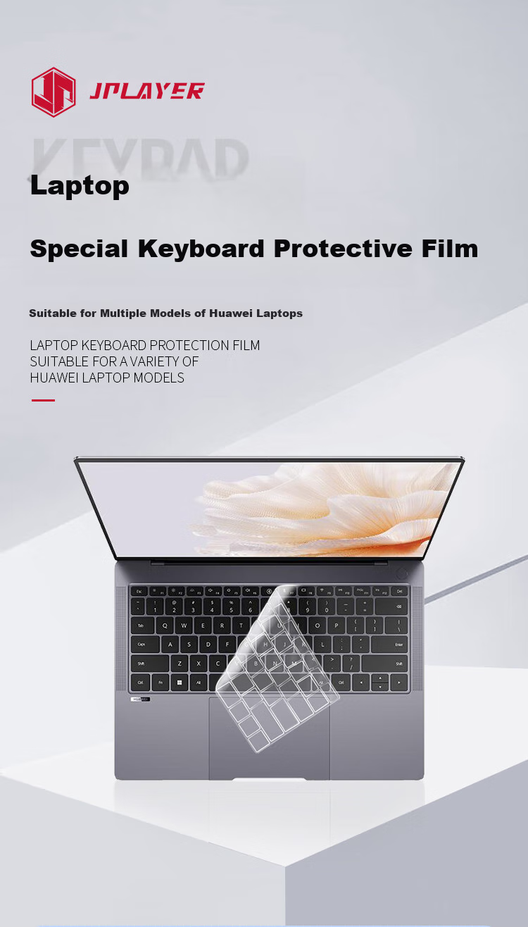 Защитная пленка для экрана и клавиатуры JPLAYER для Huawei MateBook 14, модель 2024 года, прозрачная, противоударная, износостойкая