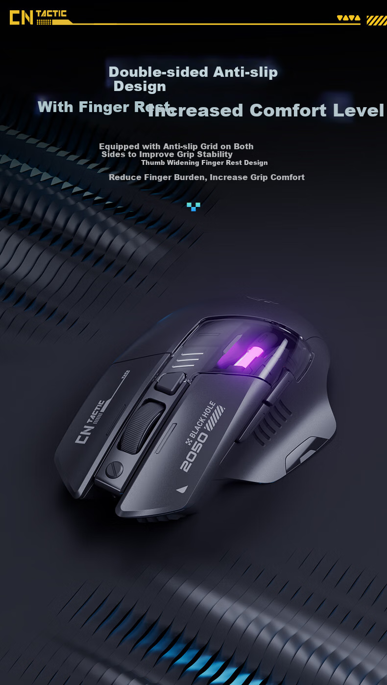 Беспроводная игровая мышь INPHIC A9 Explorer Edition V2, проводная/Bluetooth, RGB, 12000 DPI, белая