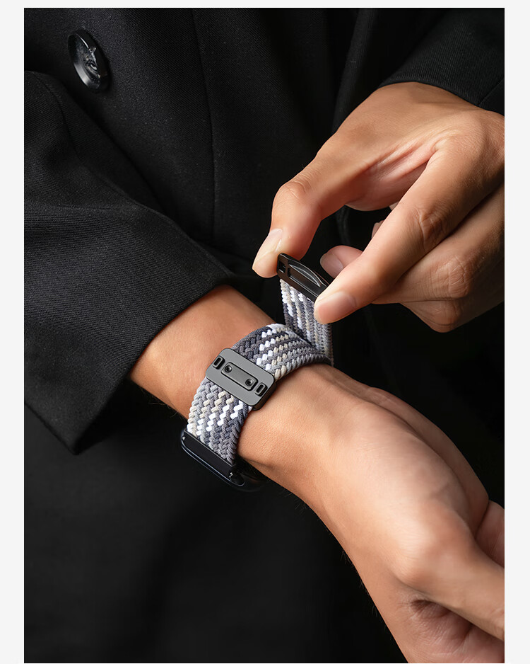 Ремешок Smorss Magnetic Woven Nylon для Vivo Watch GT, Iqoo Watch GT, унисекс, черный и шоколадный