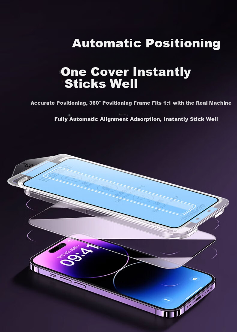 Защитное стекло для экрана KOOLIFE для iPhone 14 Pro, совместимо с iPhone 14/13/13 Pro, высокое разрешение, полное покрытие, ультратонкое, пылезащитное, 2 шт.