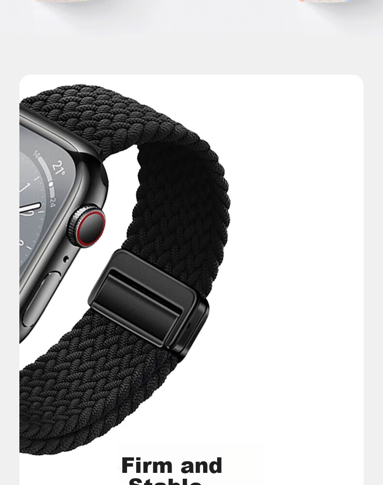 Ремешок Baking для Apple Watch S11/S10/SE/Ultra3/Watch S9/8/7/6/5/4, нейлоновый плетеный с магнитной застежкой, мультиколор