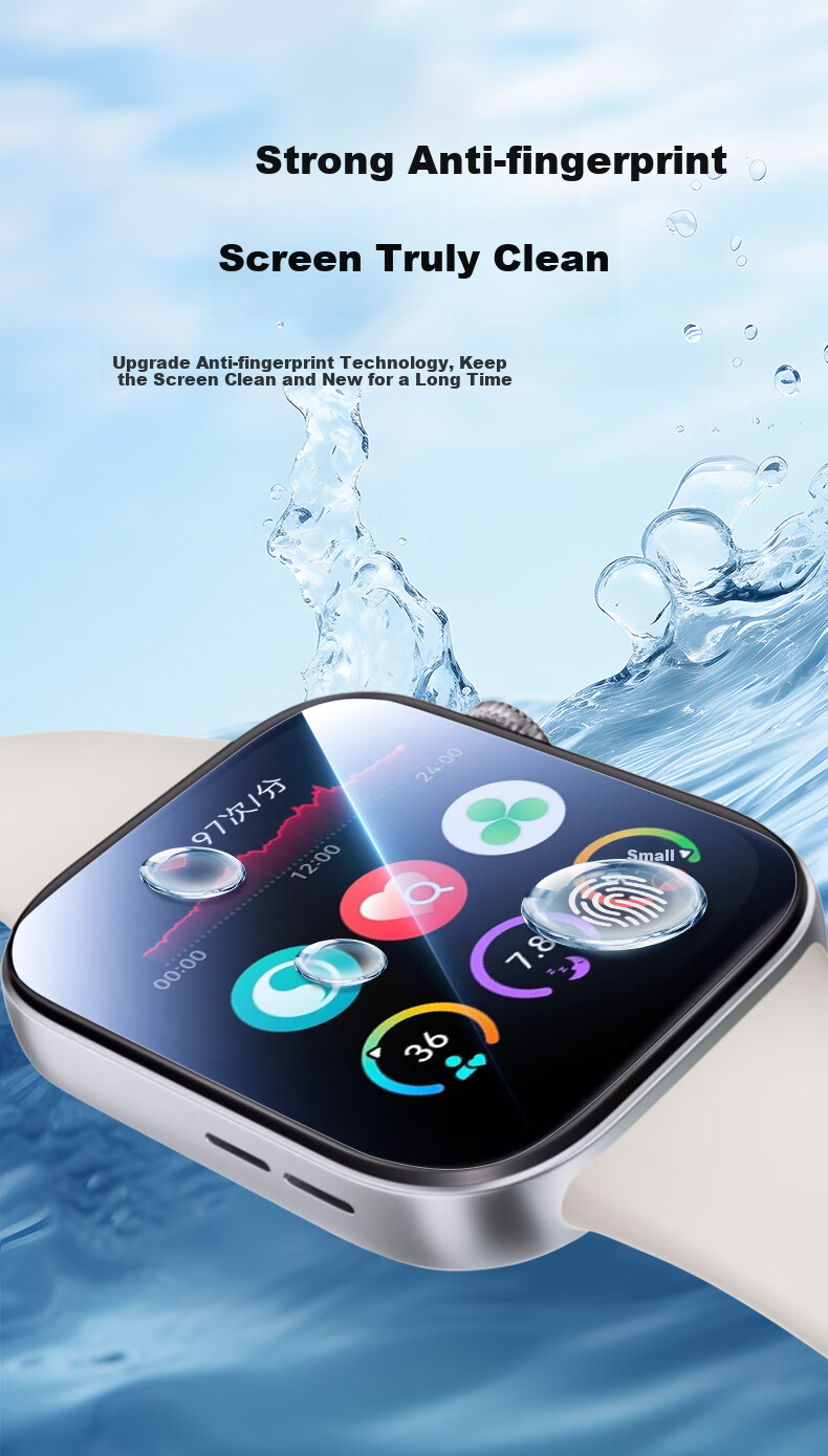 Защитная пленка PISEN для Huawei Watch Fit 4/3, противоударная, полноэкранная, противоотпечатки пальцев, 2 шт.