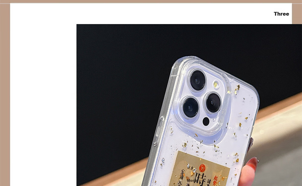 Чехол KEKLLE для Apple iPhone 15 Pro, противоударный, прозрачный, с золотой фольгой, силиконовый, с защитой камеры, полный охват, цвет "Lucky Turn"