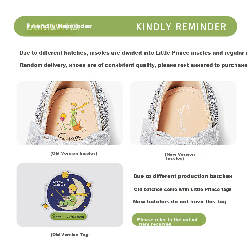 Детские туфли Snoffy для девочек, блестящие принцессы, весна-осень, серебристые, размер 31