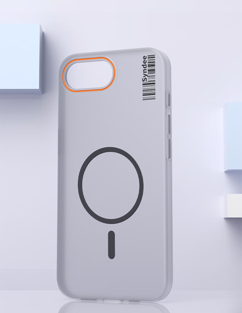 Чехол-накладка Baozou для Apple iPhone 16e, противоударный, с защитой от отпечатков пальцев, серый