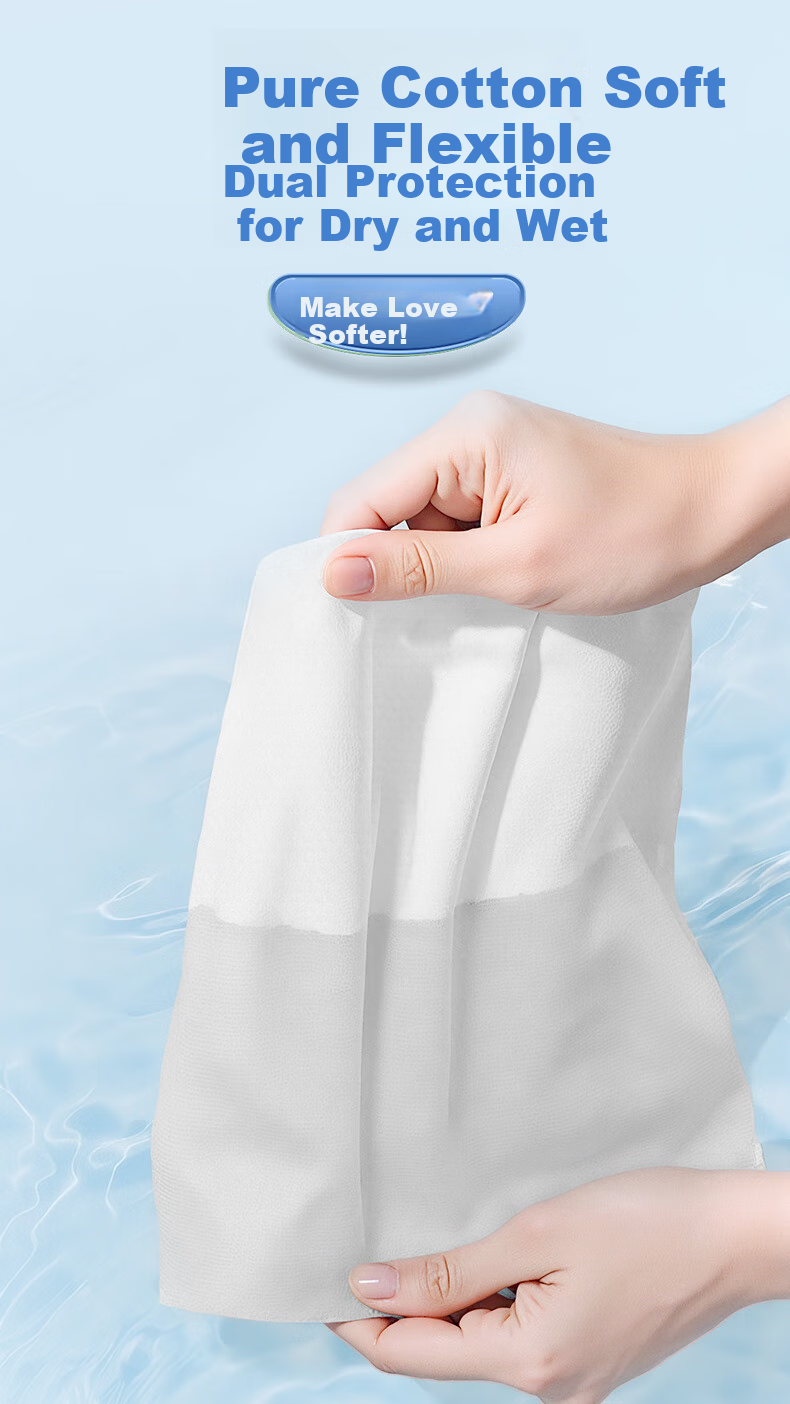 Одноразовые хлопковые полотенца FulCotton, мягкие, 180 шт. в упаковке