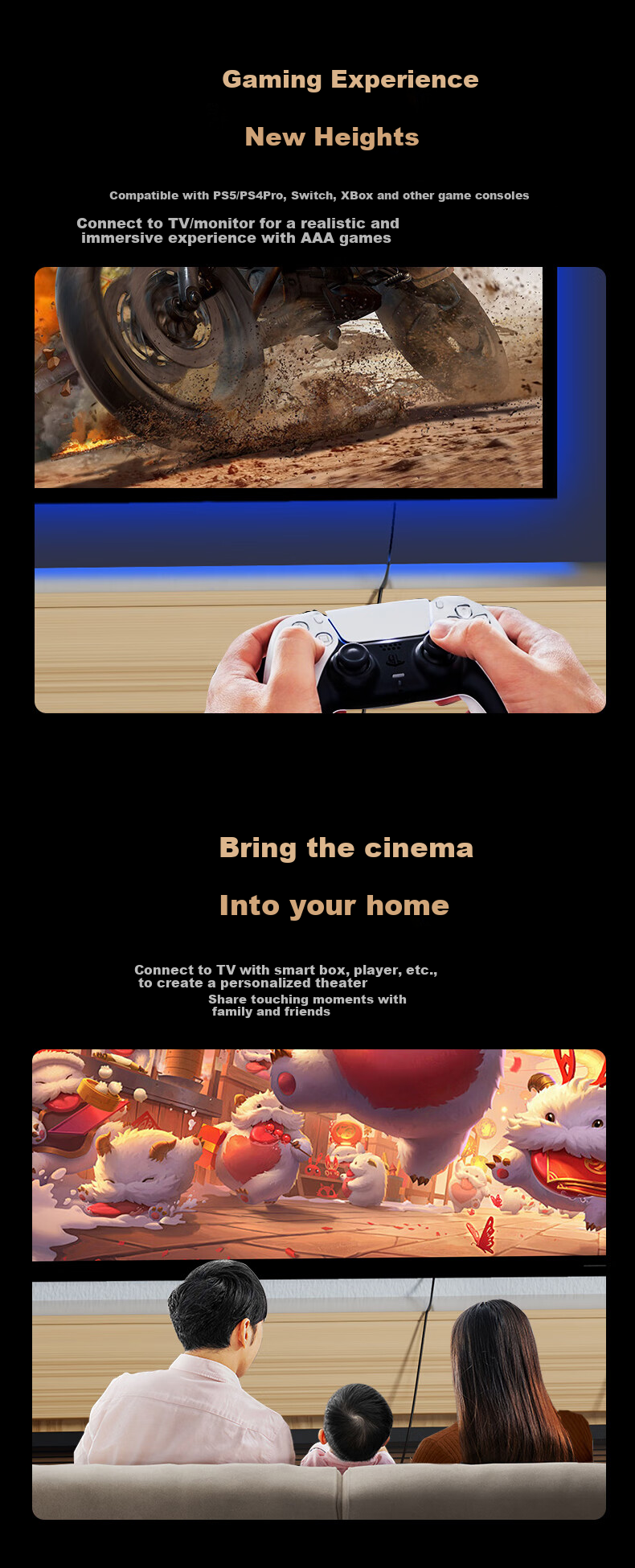 Кабель PISEN HDMI Version 2.1, 8K60Hz 4K240Hz, для подключения ноутбуков к телевизорам, мониторам, проекторам, 10 метров