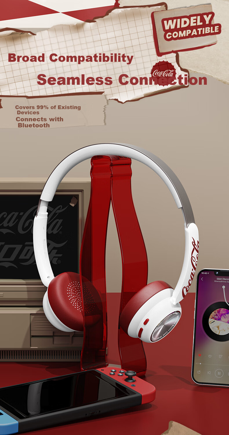 Беспроводные наушники Coca-Cola T26