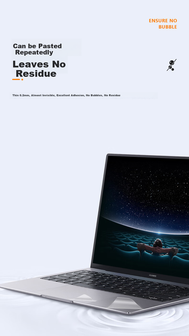 Защитная пленка JD для Huawei MateBook X Pro 2025/24, полный комплект, матовая прозрачная, противоударная