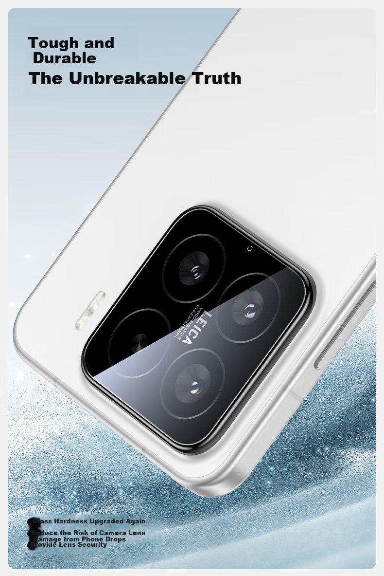 Защитное стекло для камеры Xiaomi Mi 15 Shanmo, полное покрытие, противоударное, алмазное, 1 шт.