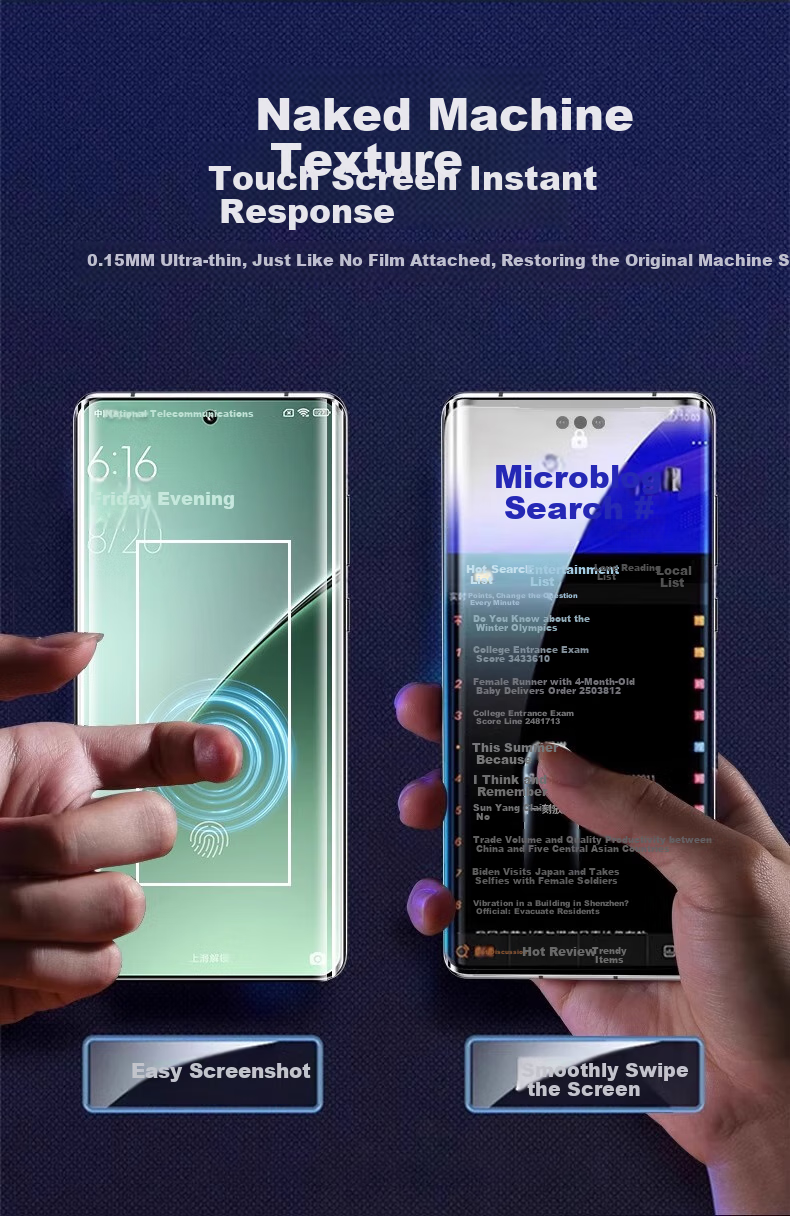 Защитная пленка DIVI для Xiaomi 14, гидрогелевая, антибликовая, с защитой от подглядывания, полноэкранное покрытие, HD Clear, защита от отпечатков пальцев и падений (2 шт.)