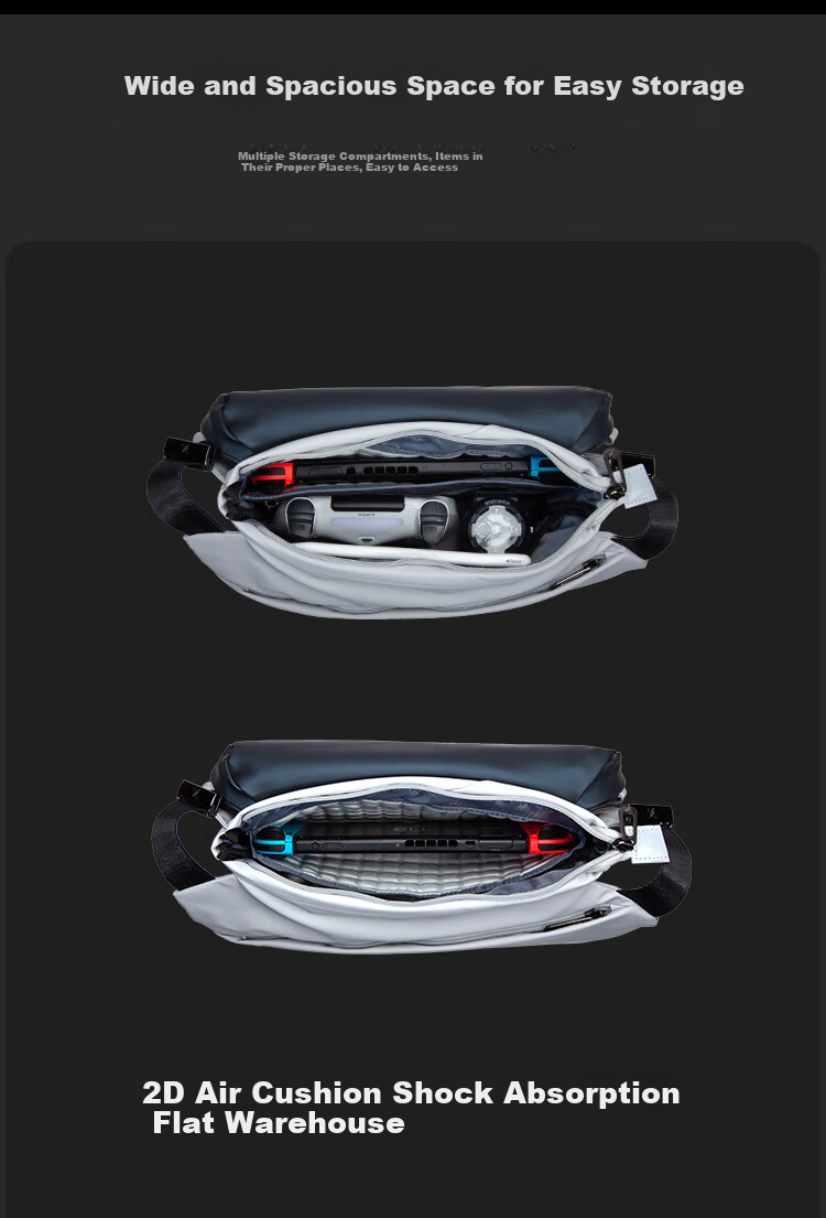 Мужская сумка GYXX Nebula 2 Crossbody, трендовая функциональная сумка через плечо, повседневная дорожная плоская сумка