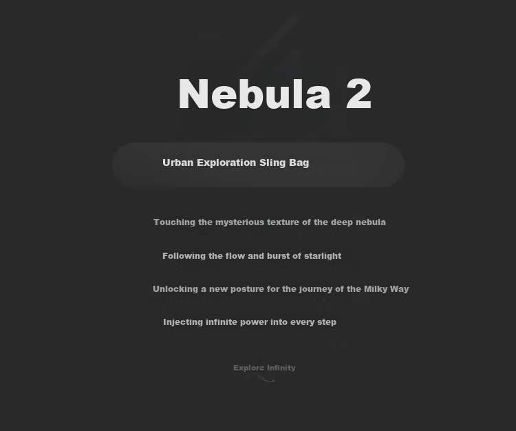 Мужская сумка GYXX Nebula 2 Crossbody, трендовая функциональная сумка через плечо, повседневная дорожная плоская сумка