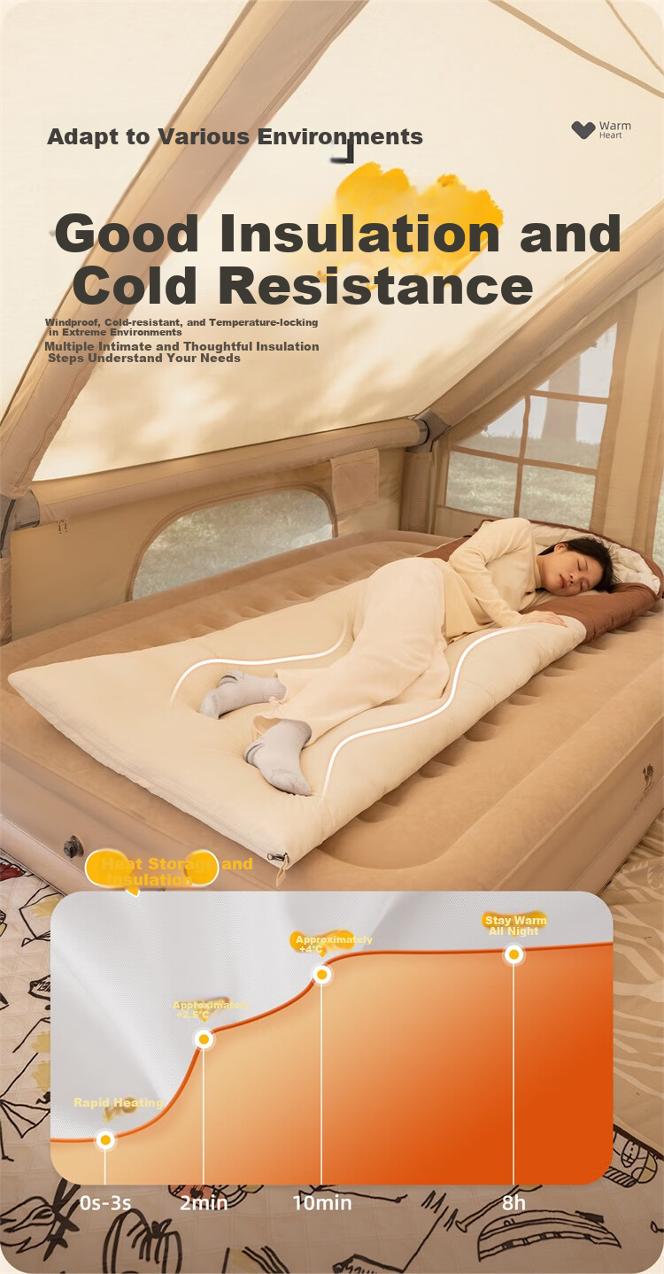 Спальный мешок CAMEL Outdoor Camping Envelope, утепленный, для зимы, портативный, для путешествий, 173CL05103, бежевый