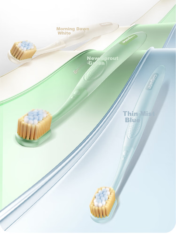 Зубная щетка Colgate Wide Thin Soft Bristle, 2 шт., для чувствительных десен, случайный цвет