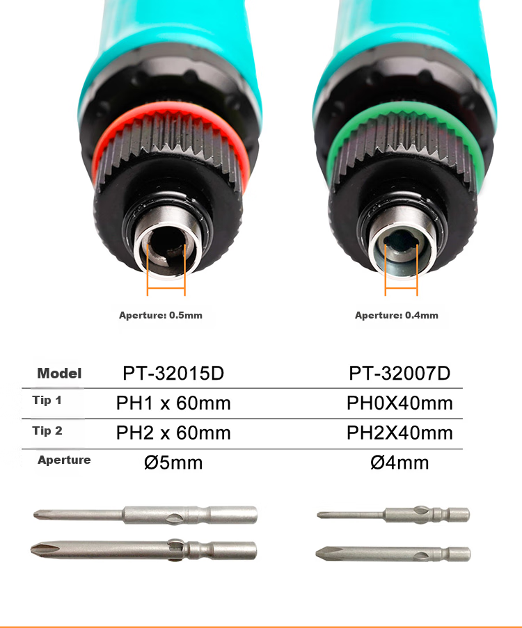 Pro'sKit PT-32007D - регулируемая по частоте вращения электрическая отвертка с прямым подключением (крутящий момент 0.1-0.7 Нм)