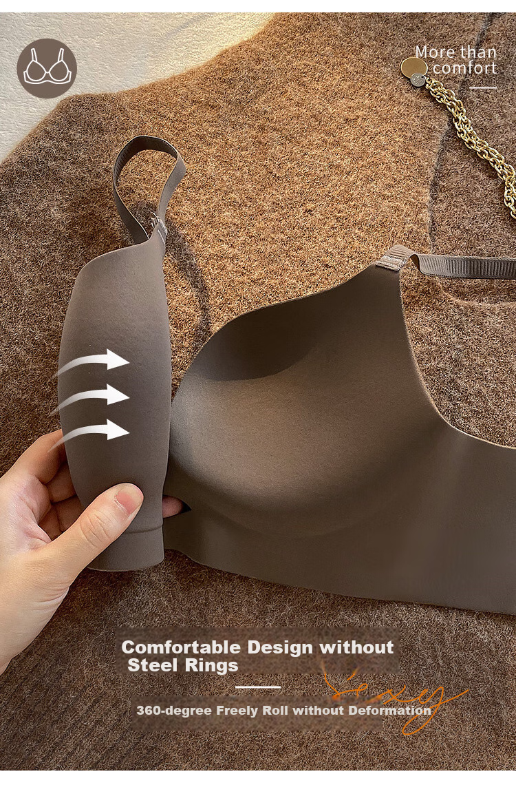 Бюстгальтер GRACEWELL Push-Up для маленькой груди, гладкий бесшовный, поддерживающий, беспроводной, женский