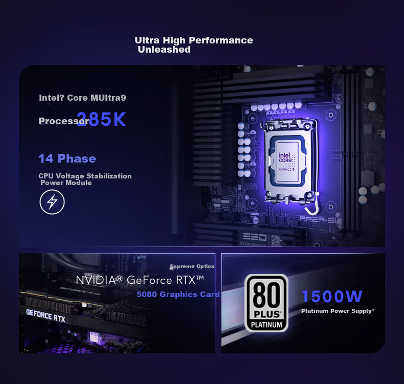 Игровой настольный компьютер Alienware Area-51 Legend, Intel Core Ultra 9, 64 ГБ ОЗУ, 2 ТБ SSD, RTX 5080, Windows 11 Home