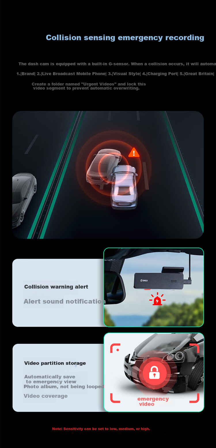 Видеорегистратор 360 AI Dash Cam K380, 4K, ночное видение, запись высокой четкости, умный скрытый автомобильный видеорегистратор