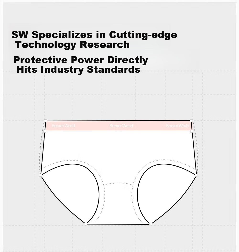 SecretWorld Женские трусы, 100% хлопок, антибактериальные, дышащие, бесшовные, размер XL (3 шт.)