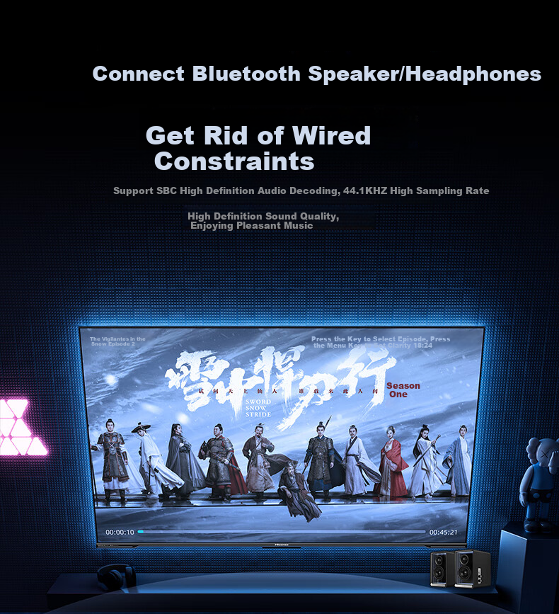 USB Bluetooth адаптер Pisen 5.4 с антенной, аудиоприемник для ПК, модуль для клавиатуры, мыши, наушников, колонок, 120м