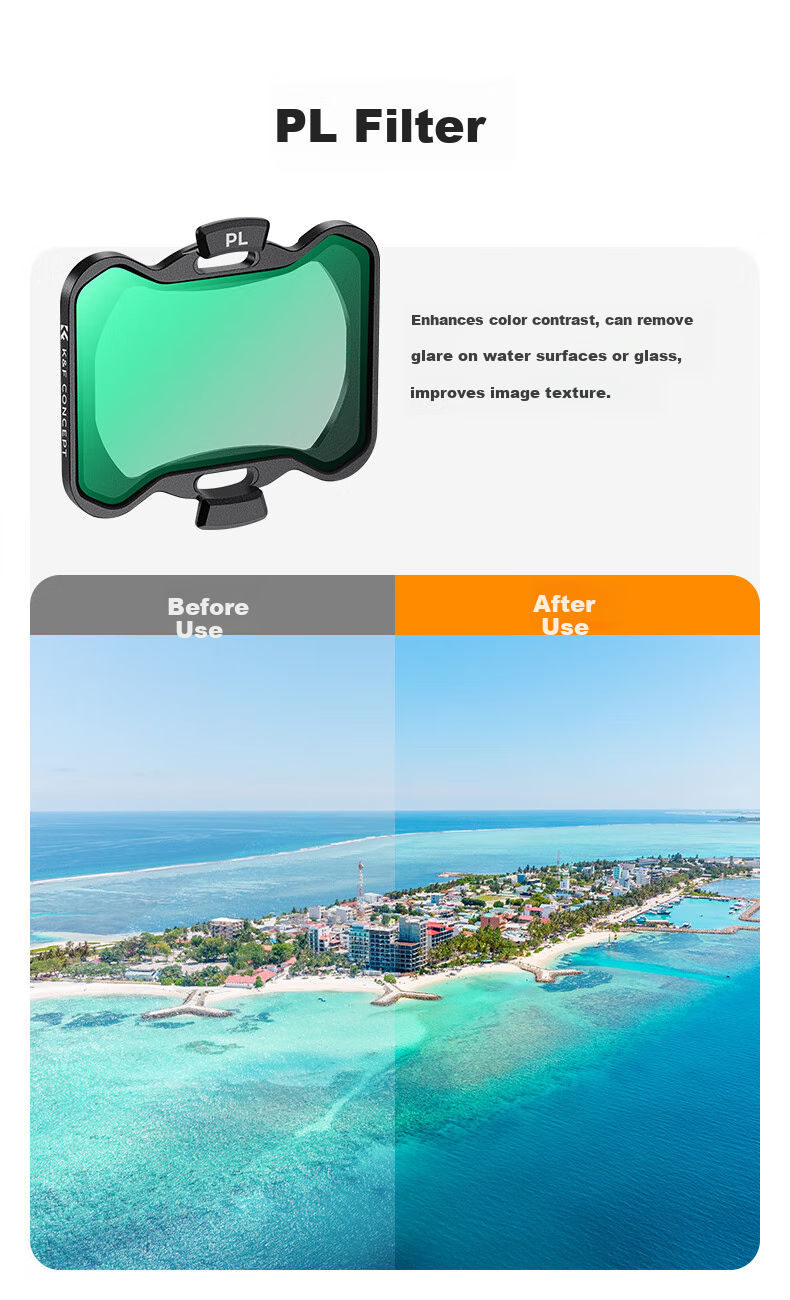 Комплект фильтров K&F CONCEPT для DJI Avata 2, ND8/ND16/ND32/ND64, аксессуары для дрона