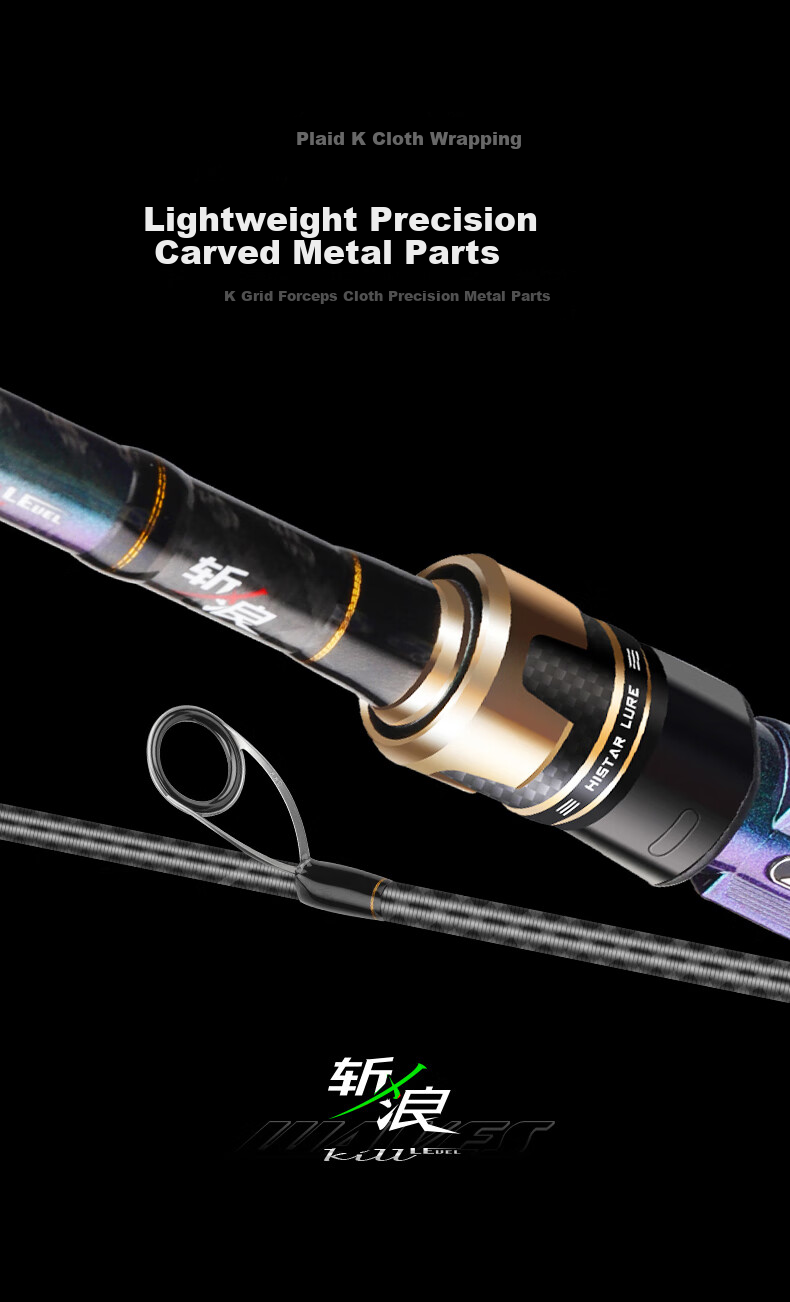 Спиннинг HISTAR Wave-Slicing Long-Distance Casting Lure Rod, 2.5 метра ML, прямой хват