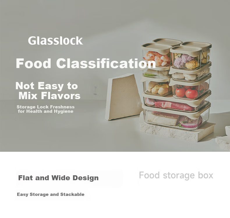 Контейнер для хранения продуктов GLASSLOCK, импортный, морозильный, стеклянный, с крышкой, термостойкий, 1700 мл