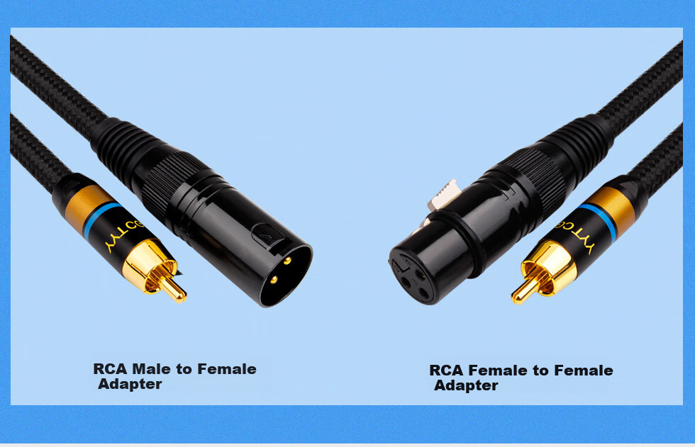 Аудиокабель YYTCG Pure Copper Lotus Head RCA to XLR, 1 метр, черный
