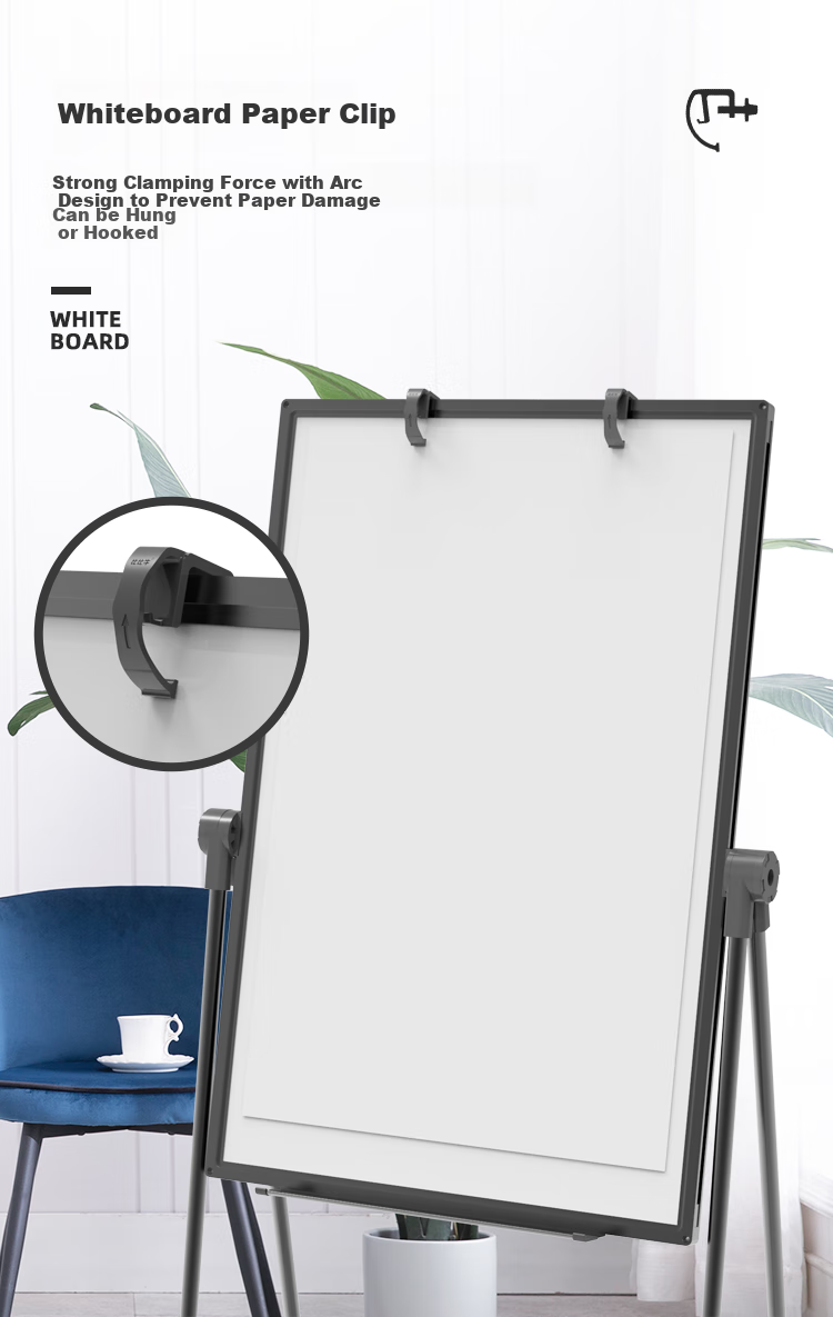 BBNEW Магнитная доска для записей, 60x90 см, двусторонняя, регулируемая по высоте, складная
