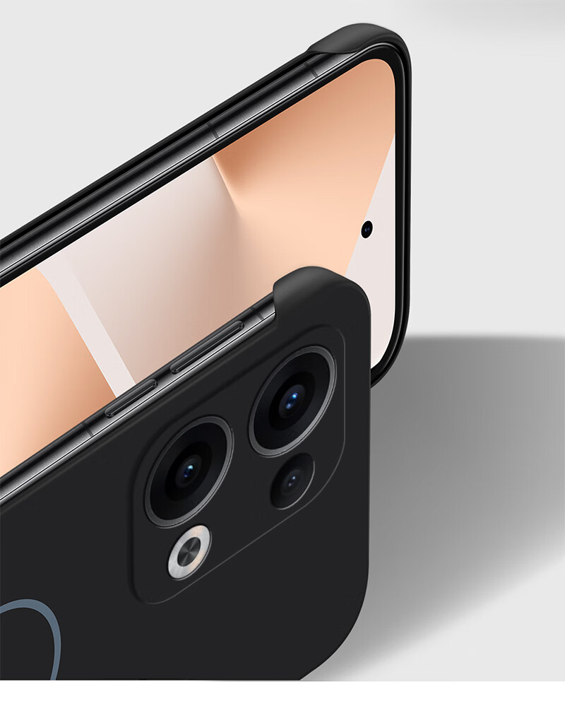 Магнитный чехол Amumu для OPPO Reno13, ультратонкий защитный чехол, полузакрытый противоударный чехол с рассеиванием тепла для женщин и мужчин, PKM110 Премиум, не желтеющий, устойчивый к отпечаткам пальцев, модный дизайн
