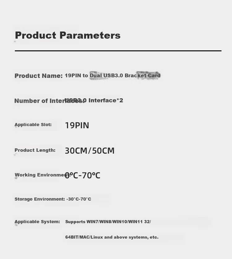 Кабель-удлинитель MOGE 19-Pin 90-градусный к двойному порту SUB3.0, адаптер USB с задней полувысокой полкой, MC8237