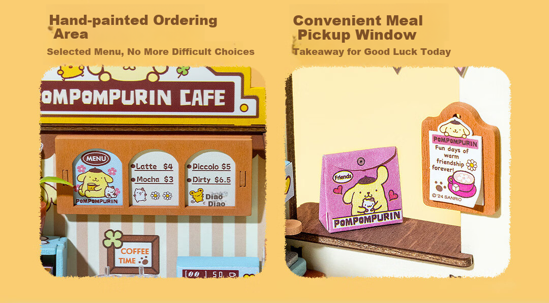 Конструктор Rolife Pac-Man Sanrio DIY Dollhouse Building Blocks Toy, Подарок на День Рождения, День Святого Валентина, Новый год