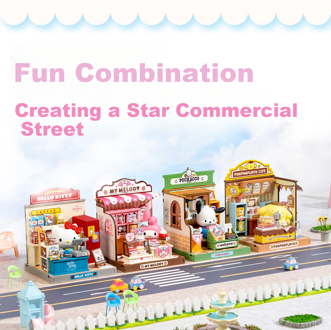 Конструктор Rolife Pac-Man Sanrio DIY Dollhouse Building Blocks Toy, Подарок на День Рождения, День Святого Валентина, Новый год