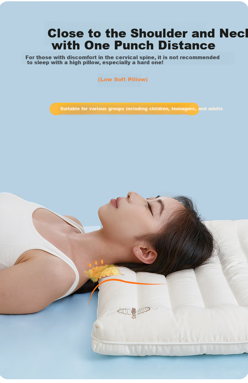 Подушка I-WILL Silk Pillow, ультрамягкая, комфортная, с наполнителем из хлопкового композитного волокна, одна подушка для одного человека, 48*74 см