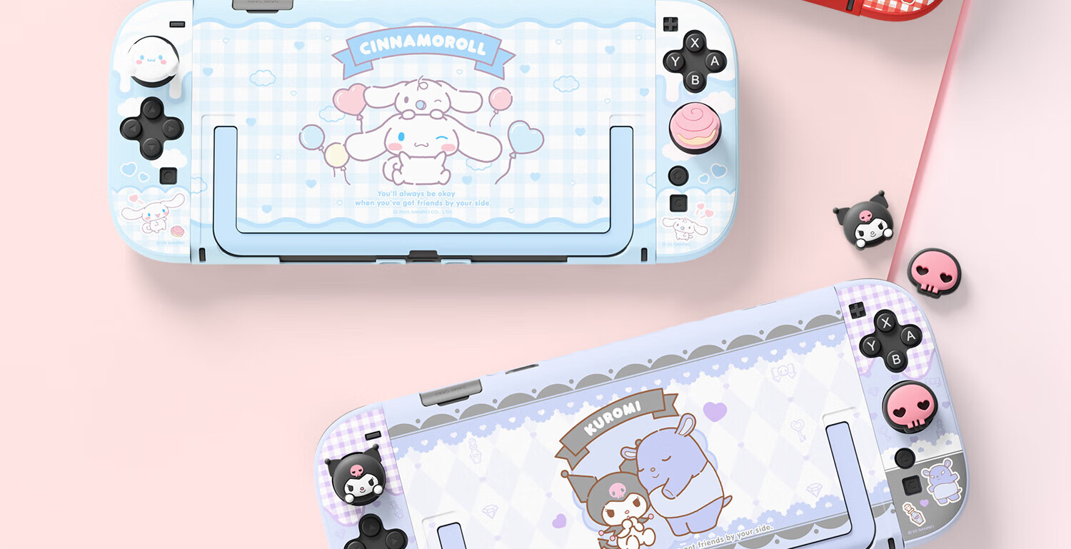 Защитный чехол Jixiang для Nintendo Switch 2, официальный чехол Sanrio, съемный жесткий чехол, ударопрочный, можно подключать к док-станции, чехол для Switch 2-го поколения