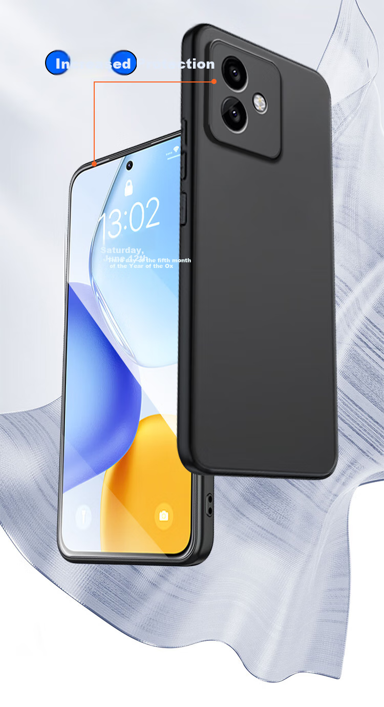 Чехол для телефона Kulefeng для Honor X60 GT, противоударный, с защитой объектива, черный
