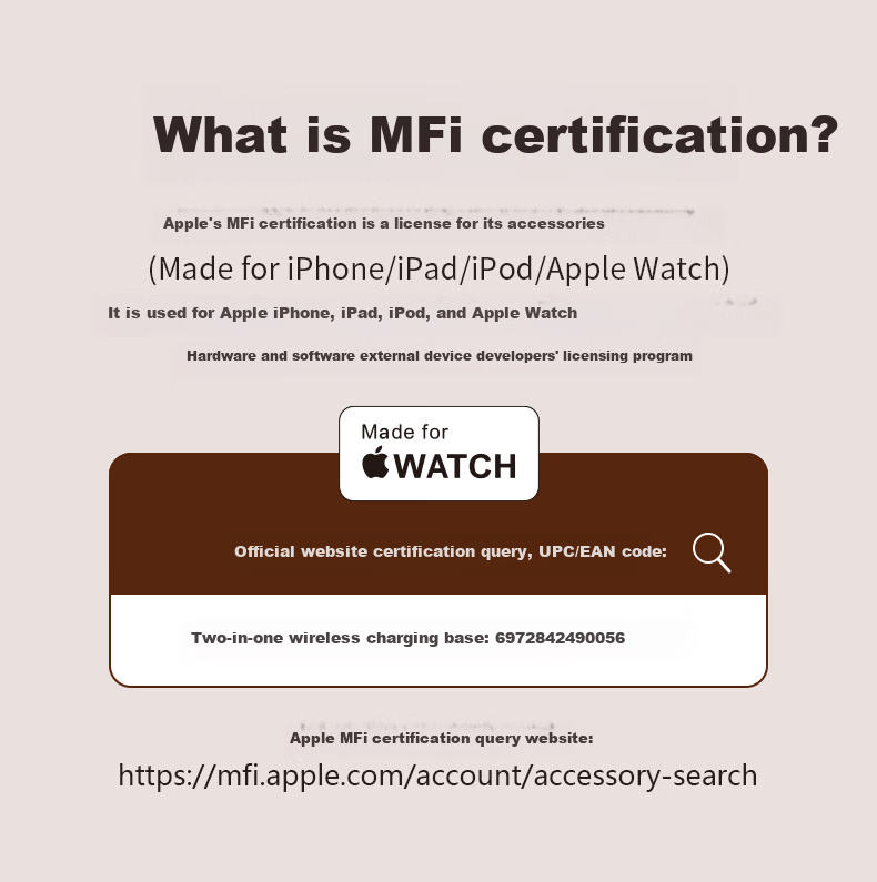 GDGO Беспроводное зарядное устройство 2-в-1 с сертификацией Apple MFi, быстрая зарядка для iPhone 17/16/15, Apple Watch S11/10/9, сертификация QI