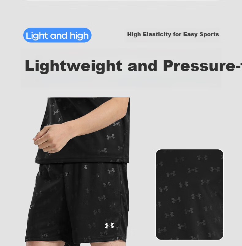 Шорты спортивные Under Armour, мужские, дышащие, для баскетбола, летние, колено