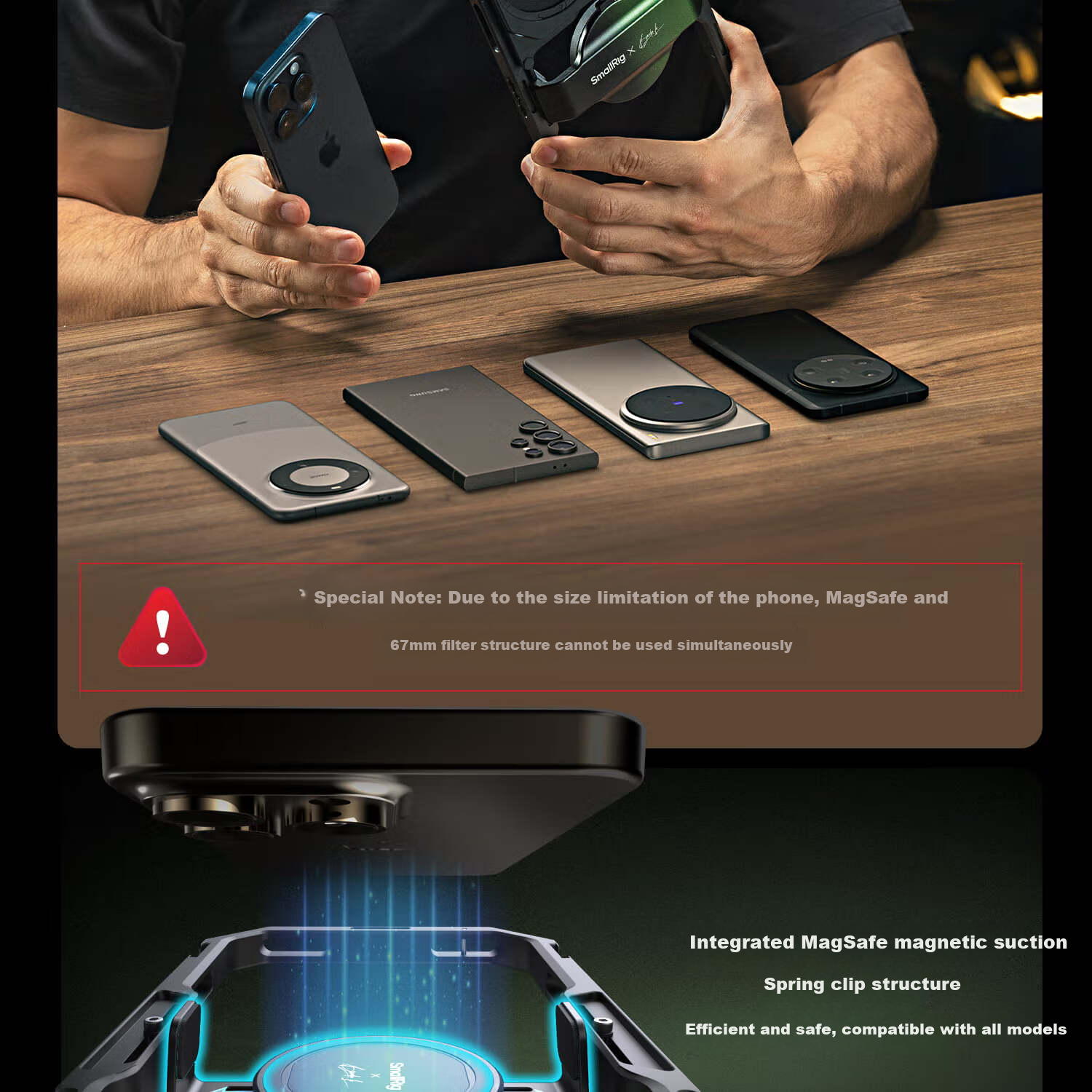 Комплект для видеоблогинга SmallRig 4596 Brandon Li Co-Created All-In Professional Live Streaming Phone Cage
