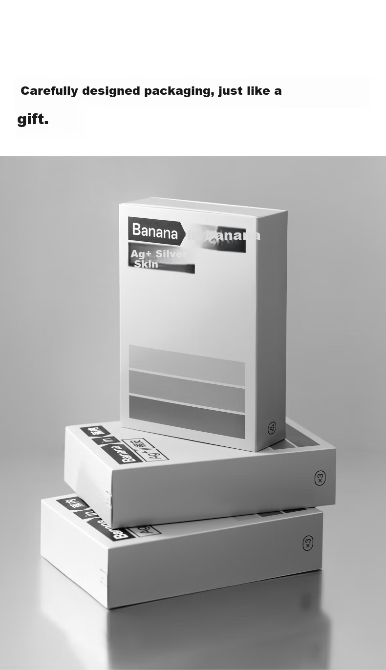 Мужские боксеры Bananain Silver Skin 300S, дышащие спортивные, антибактериальные из чистого хлопка, подарок на День Святого Валентина, 3 шт.
