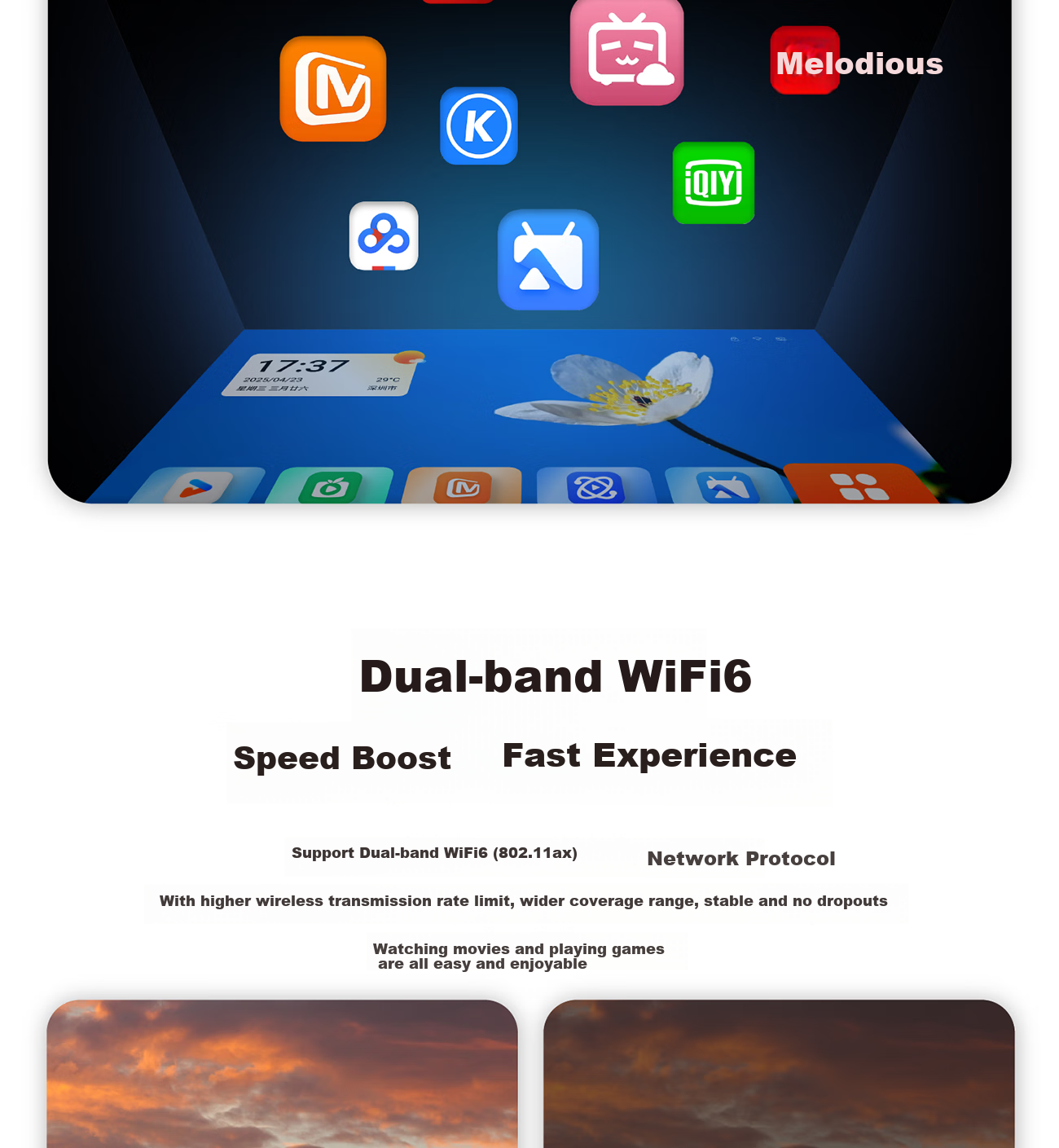 Портативный проектор Xiaopai Q5Pro, True 1080P HD Smart Portable Home Theater