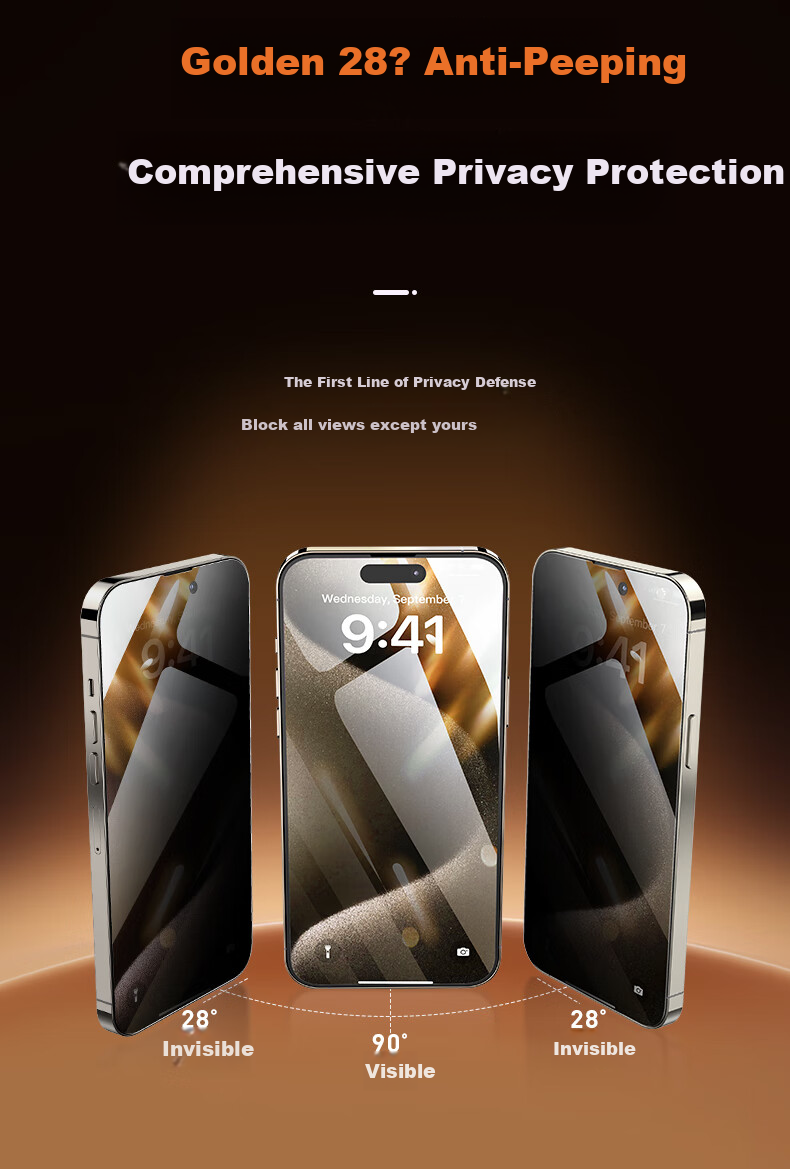 Защитное стекло MOCOLL для Apple iPhone 15 Pro Max, противоударное, антибликовое, полное покрытие экрана, HD Clear